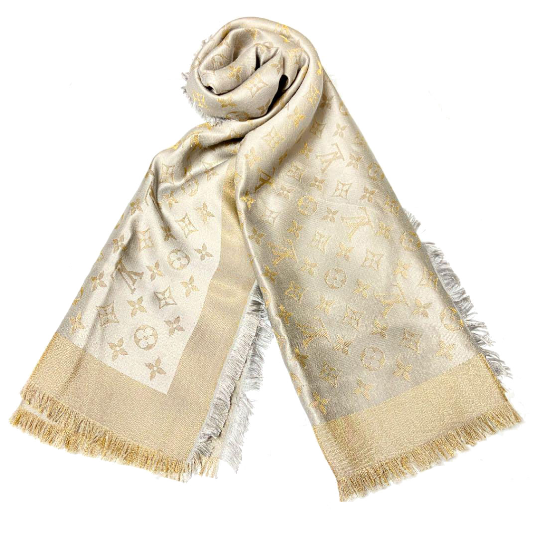LOUIS VUITTON ルイヴィトン ショール・モノグラム シャイン