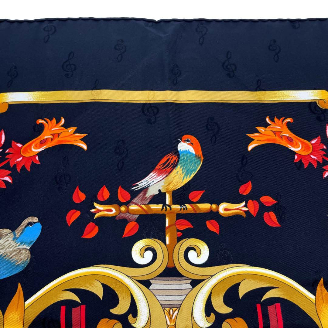 HERMES エルメス スカーフ カレ90 『ORGAUPHONE ET AUTRES MECANIQUES