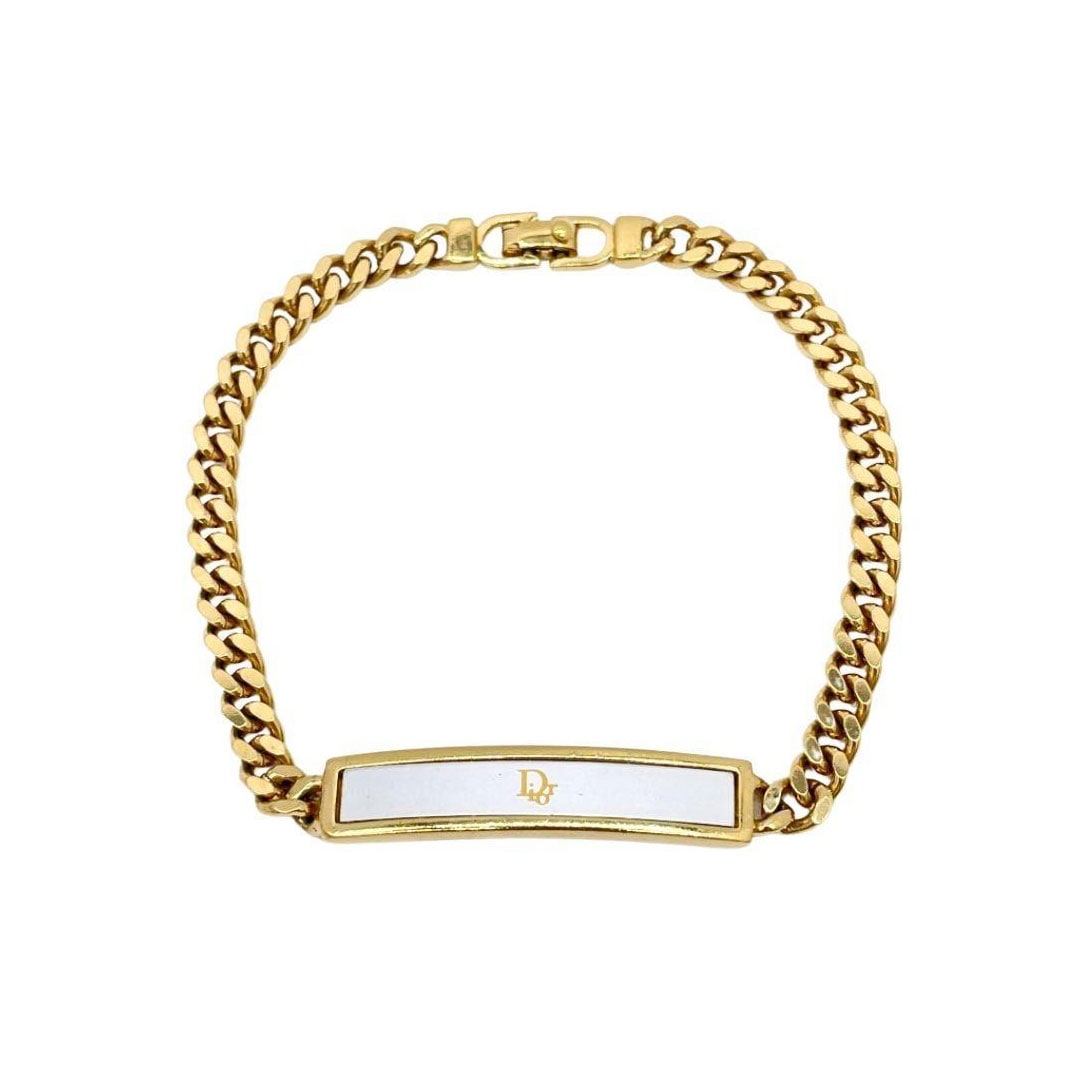 Christian Dior クリスチャンディオール ブレスレット ロゴプレート