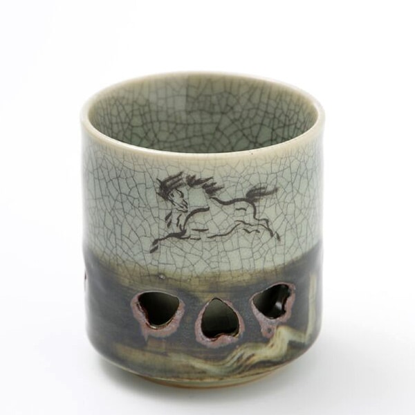 大堀相馬焼 松永窯 二重湯呑み(2.6寸) | すべての商品 |福島県の伝統