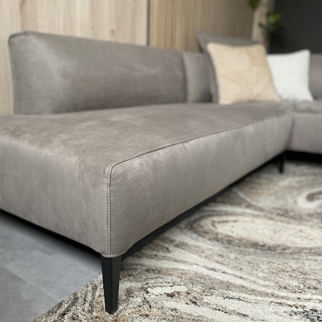 幅235】Lugo(ルーゴ) コーナーソファ_向かって右シェーズ L型 | LIVING