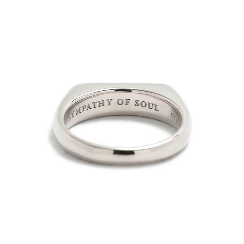 Thin Signet Ring - Silver（シンシグネットリング - シルバー