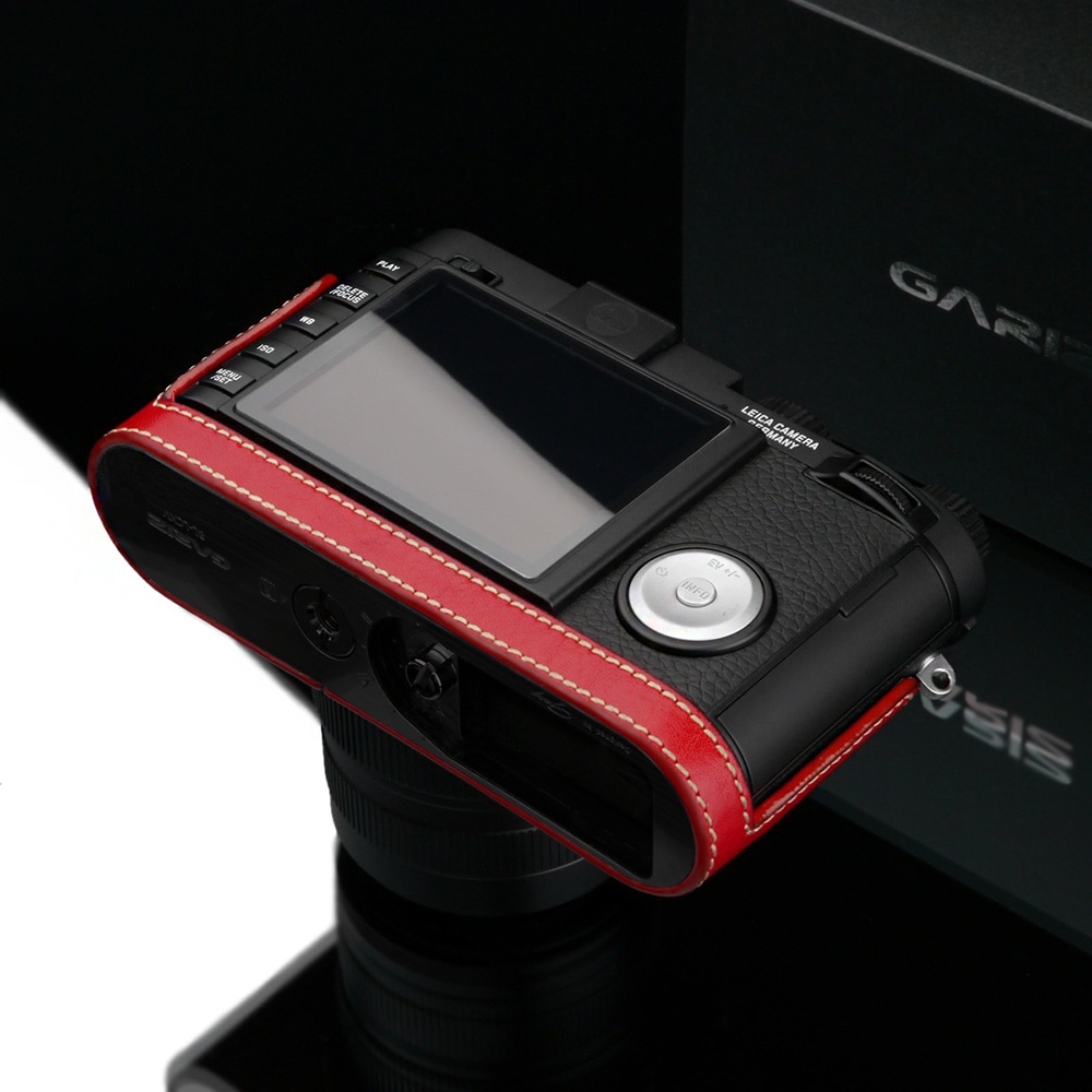 GARIZ Leica X（Typ113）/X-Vario用 本革カメラケース BL-LCXVR レッド