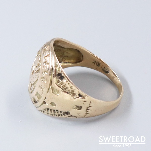 ミリタリーリング USアーミー アメリカ軍 10KYG 21号 w-28322