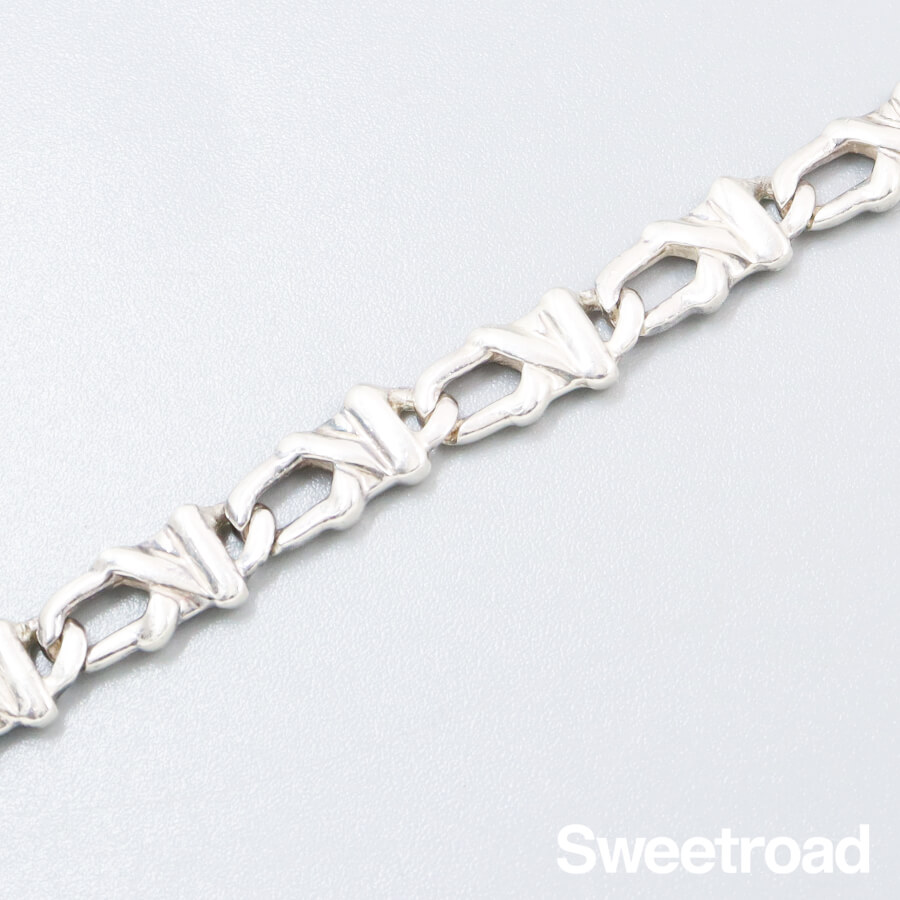 ティファニー ヴィンテージチェーンブレスレット 925シルバー w