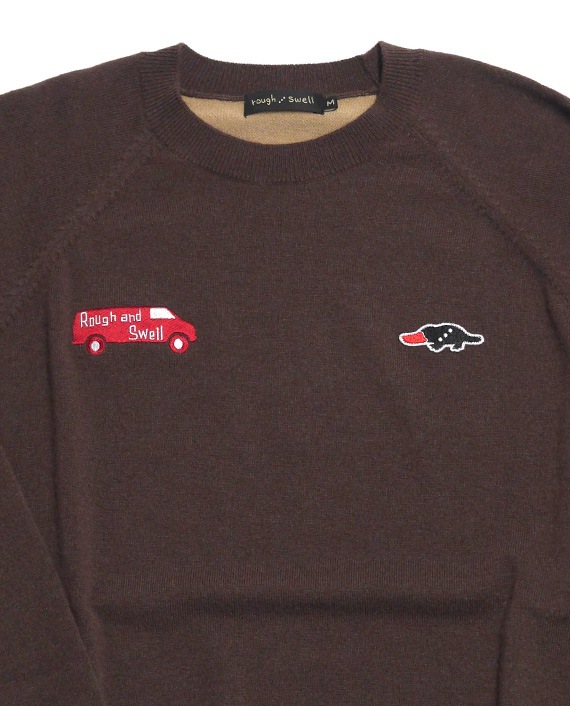 RSM-25283 RED BUS TOUR SWEATER | rough & swell,rough & swell MEN