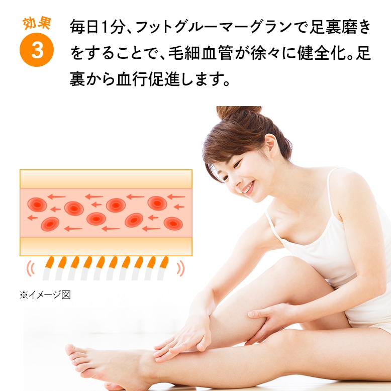 特許技術の足裏ブラシ】フットグルーマーグラン - サンパック公式通販