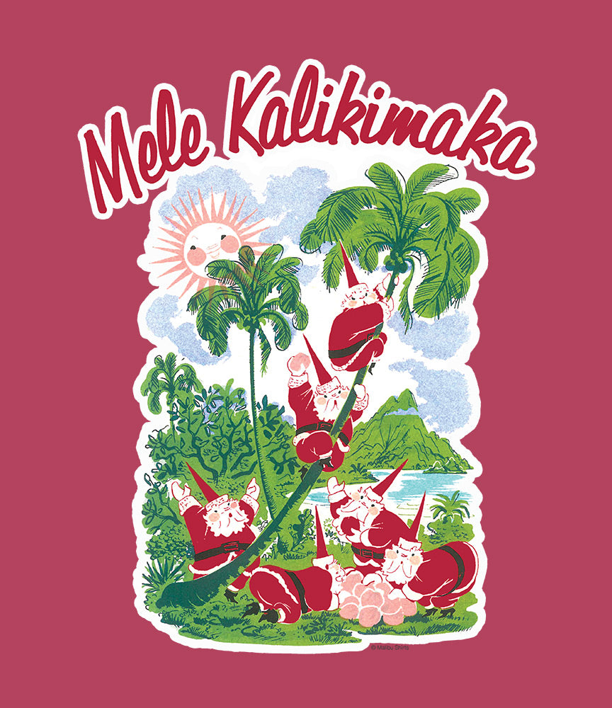 Mele Kalikimaka Vintage Red T-Shirt – Malibu Shirts