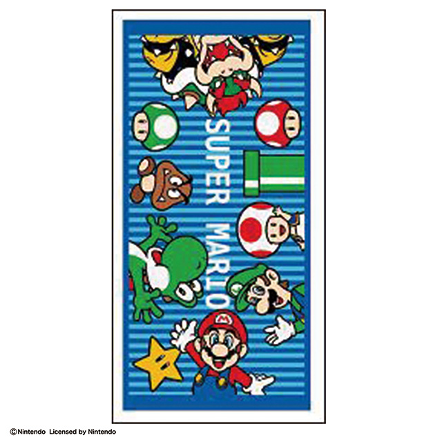 任天堂 マリオ ブルーワールド バスタオル 1枚 | タオル製品をはじめ