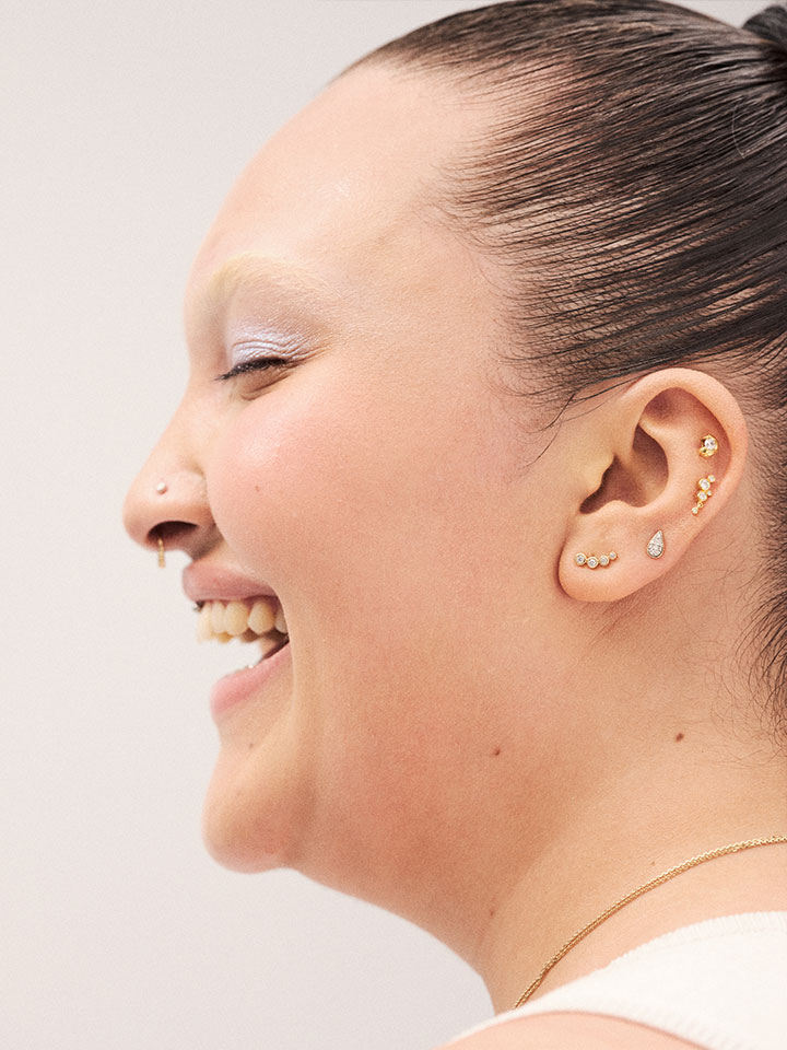 Hepburn Left Piercing Stud | Maria Black