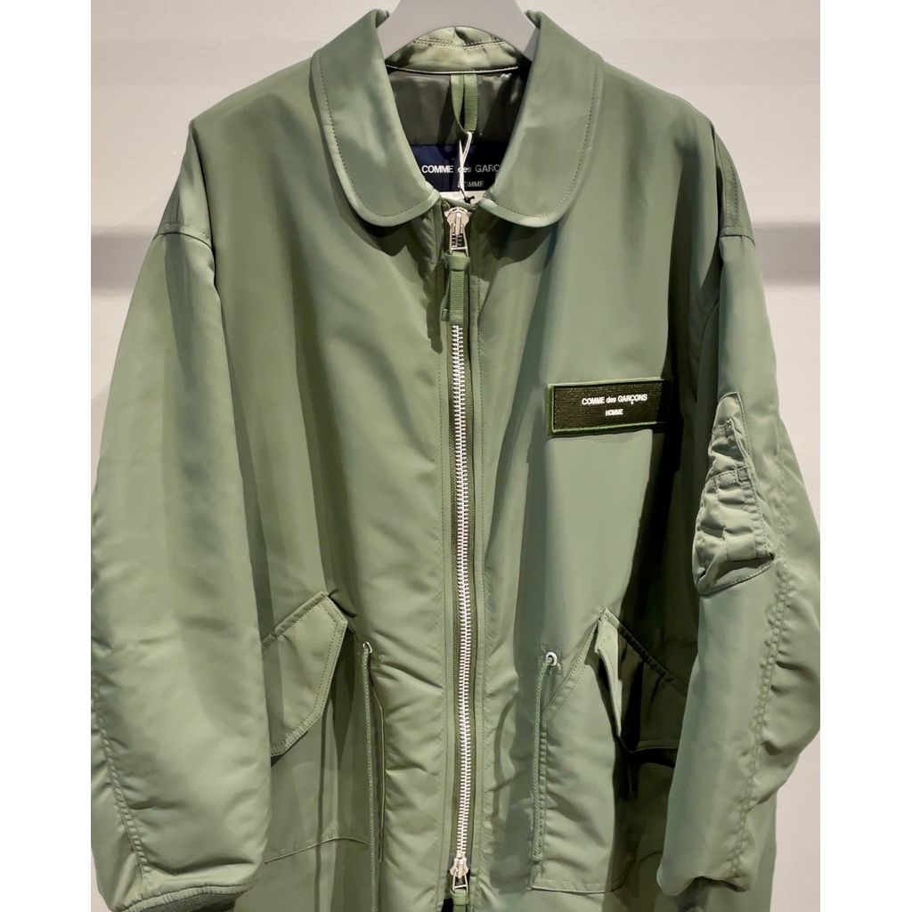 COMME des GARCONS HOMME ナイロンツイル ミリタリーコート(KHAKI