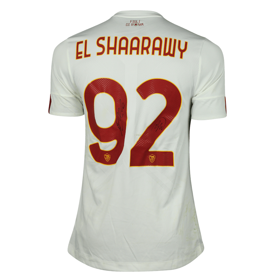 EL SHAARAWY 実使用サイン入りシャツ 92 ASローマ