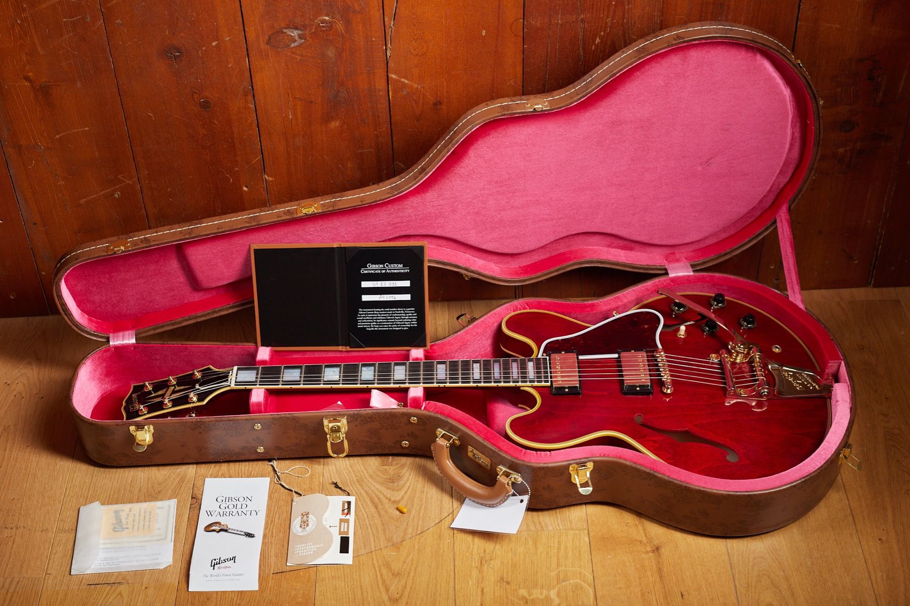 Gibson CS 1959 ES-355 Sixties Cherry Bigsby VOS – Electric Guitar