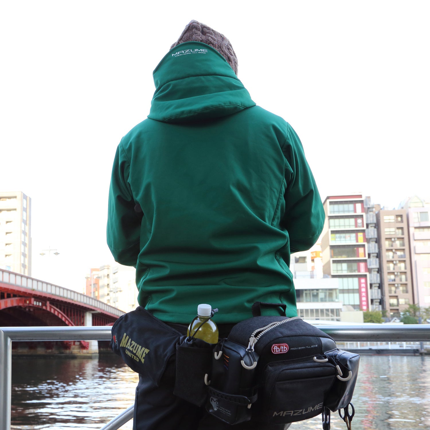 mazume インフレータブルポーチ ブラック（ウエストバッグ取付用）