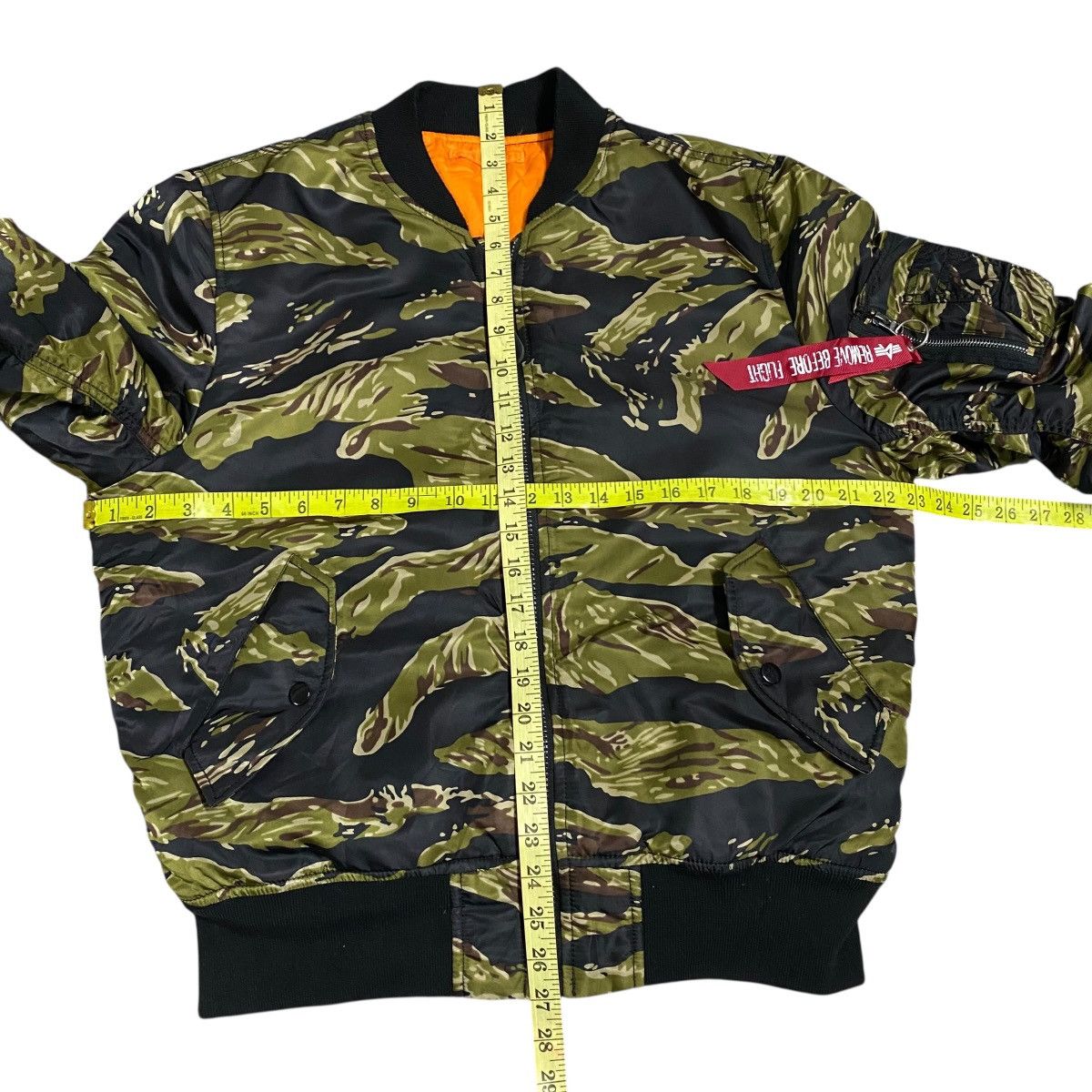 Alpha Industries Tiger Camo MA-1 Bomber Jacket Reversible