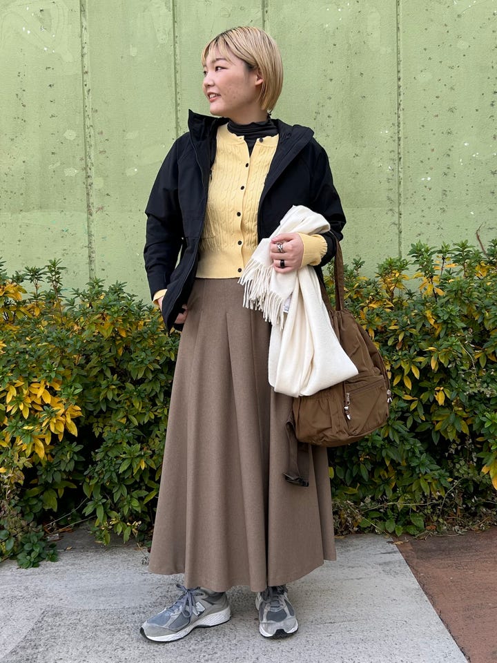 最終値下げ‼️ 秋色可愛い‼️ムータマリンゴルフ ベージュ スカート
