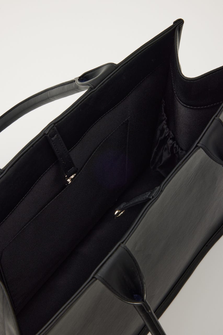 rienda | 【WEB限定】WRRロゴフェイクレザートートバッグ (すべて