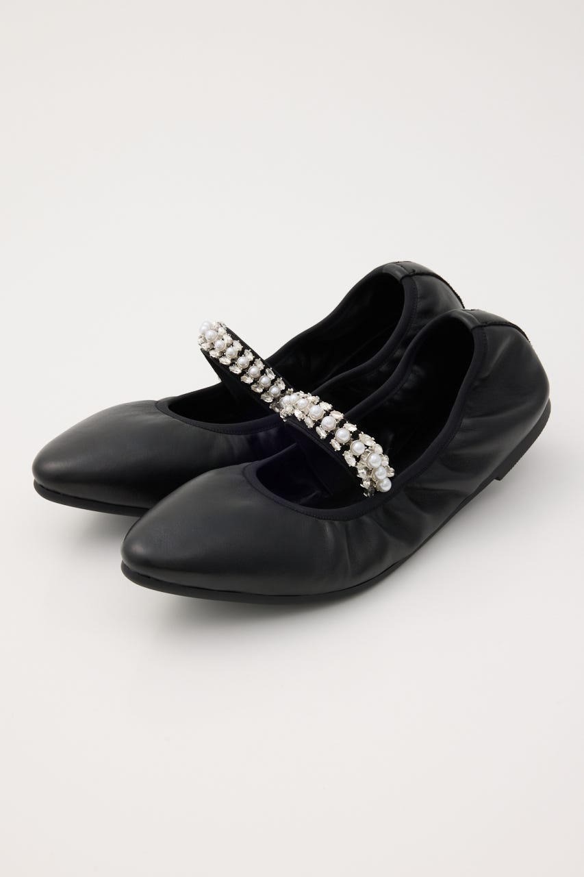 STACCATO | ビジューベルトライトバレエシューズ (スリッポン