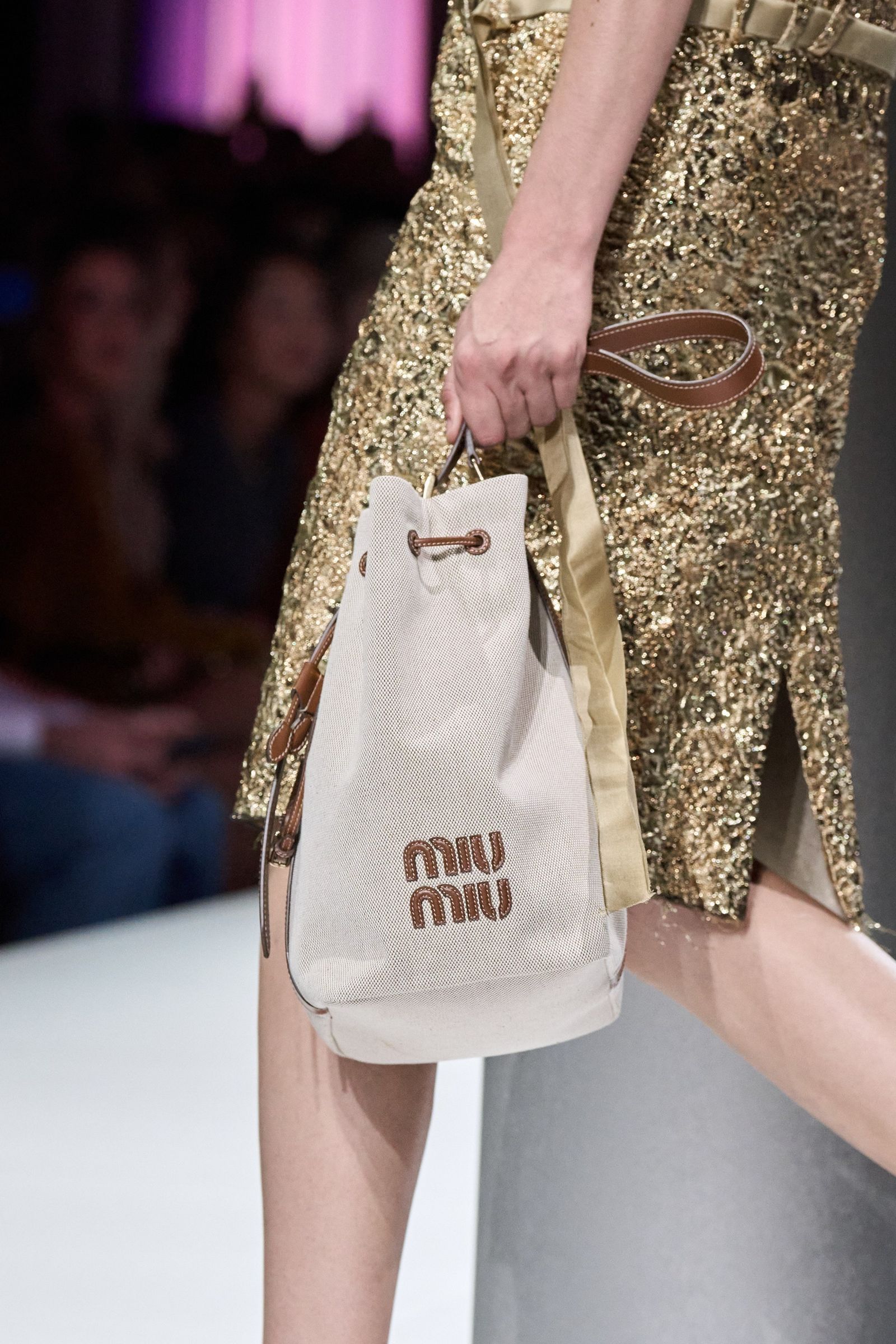 MIUMIU 2024年レイヤード重ね着スイムウェアパンツ