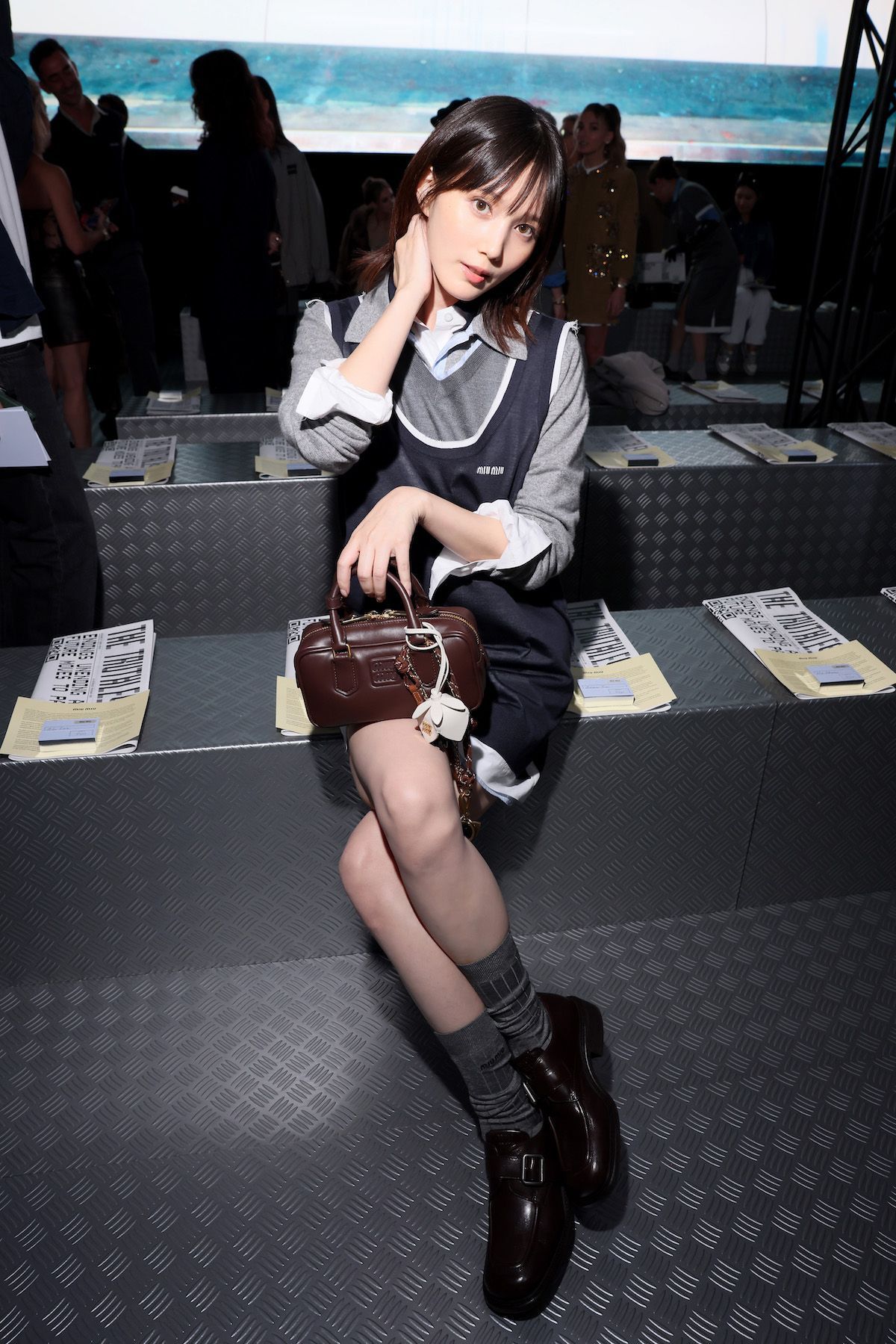 miu miu ミュウミュウ タックボリュームワンピース 42 パーティー