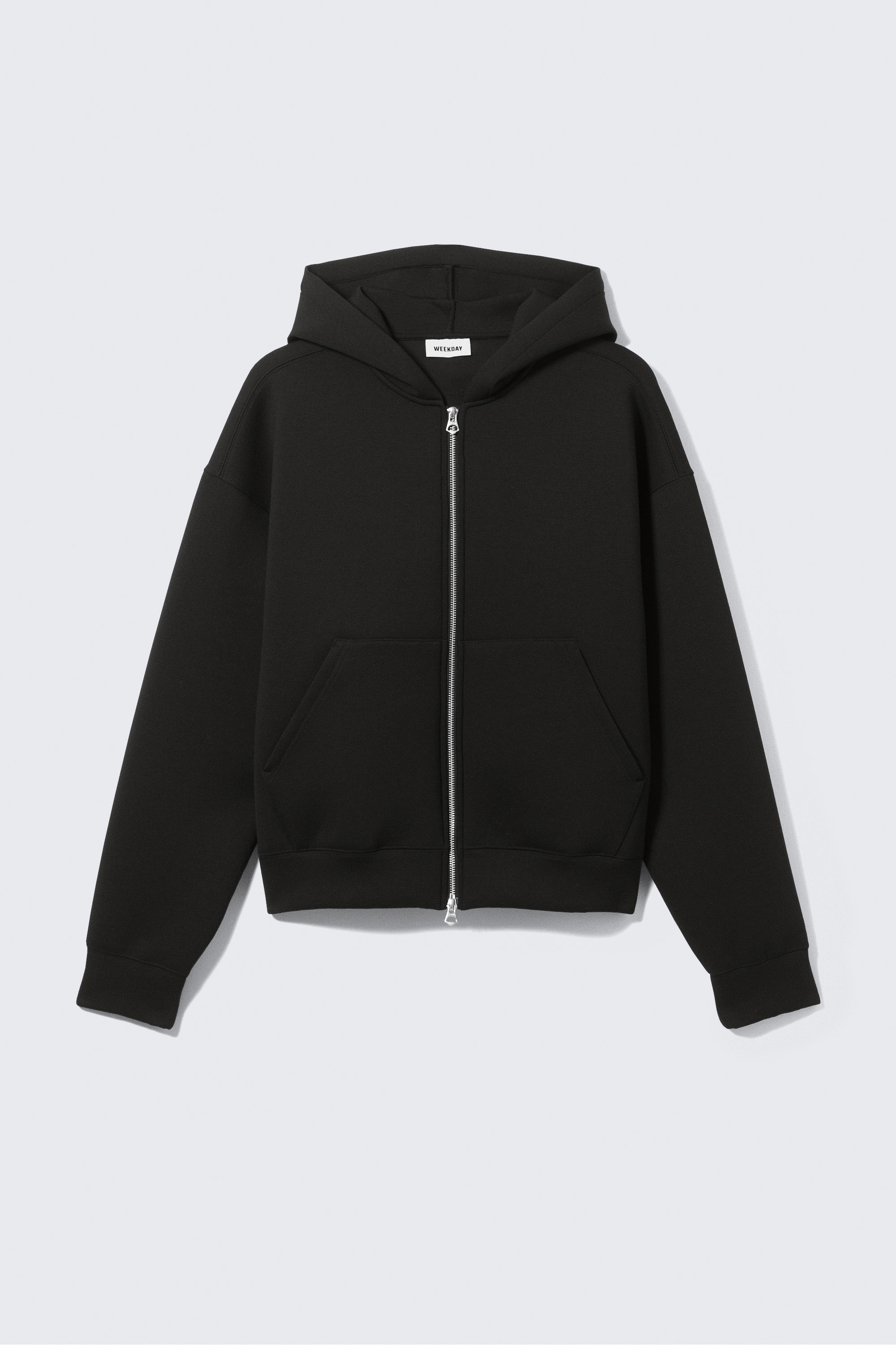 simon scuba zip hoodie - Black | Weekday WW