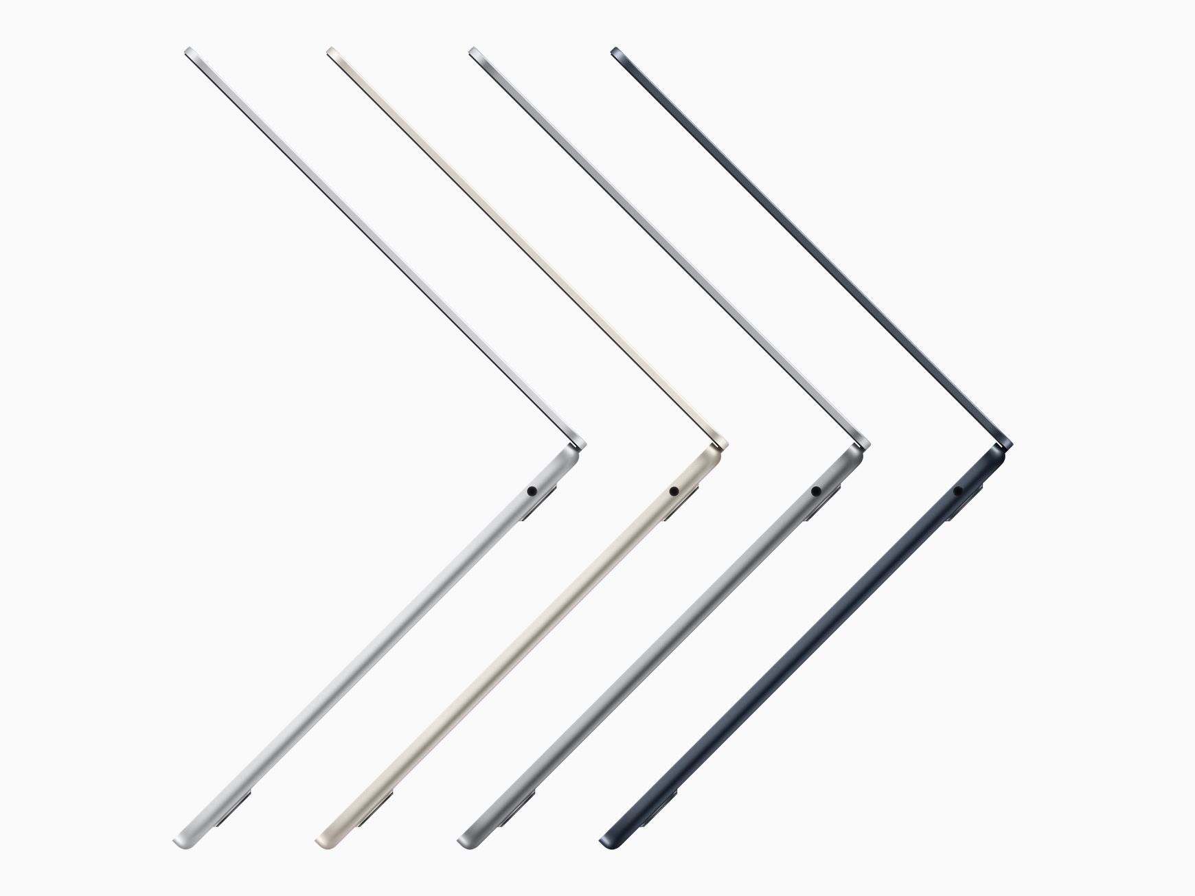 M2チップ搭載の新「MacBook Air」が発表、新色ミッドナイトも加わった