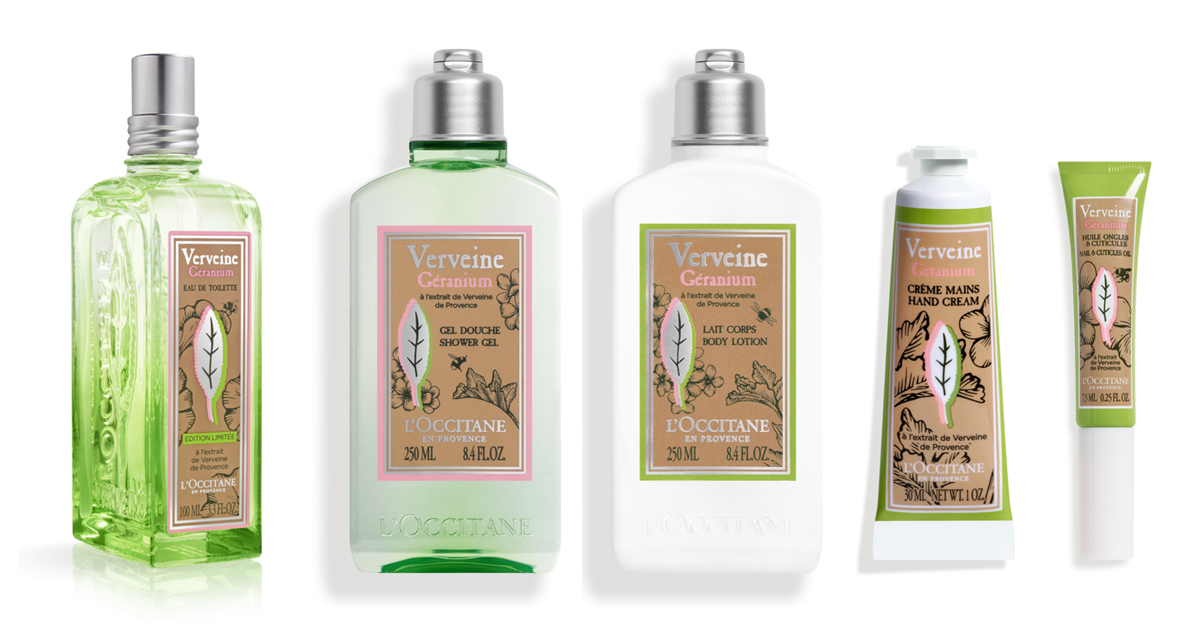 ロクシタン」のヴァーベナシリーズからゼラニウム香る限定シリーズが