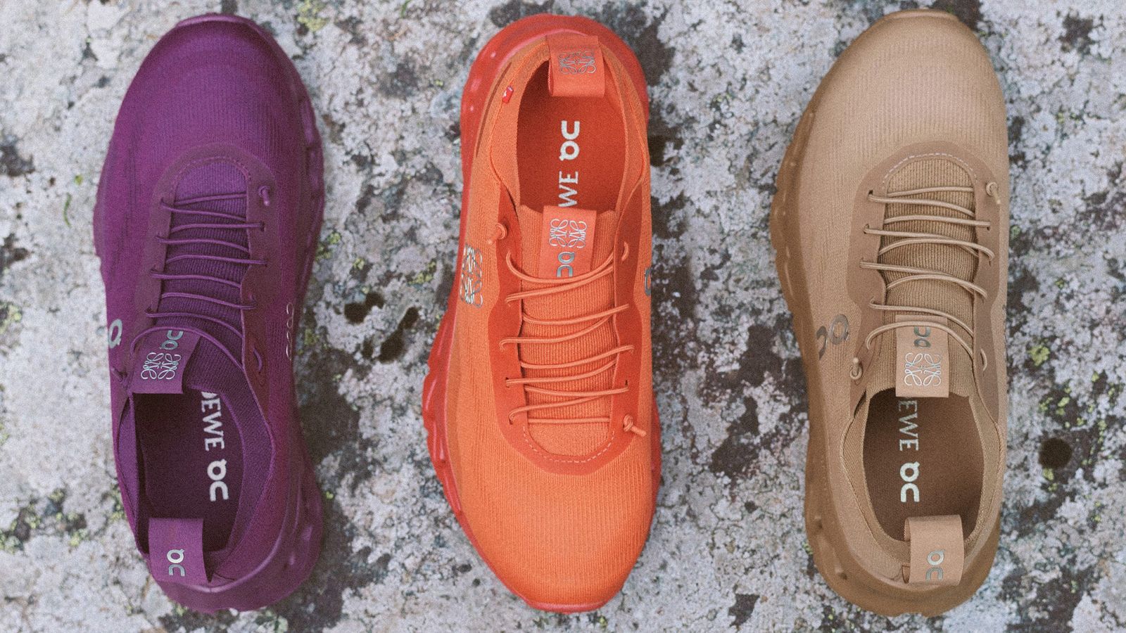 ロエベ」×「オン」のスニーカー“クラウドティルト”から大胆カラーの新