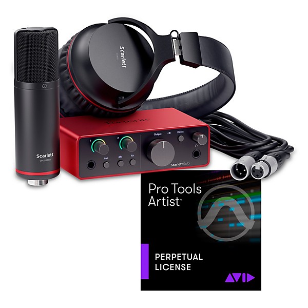 Focusrite Scarlett Studio Pack Gen 4 With AVID Pro Tools Artist