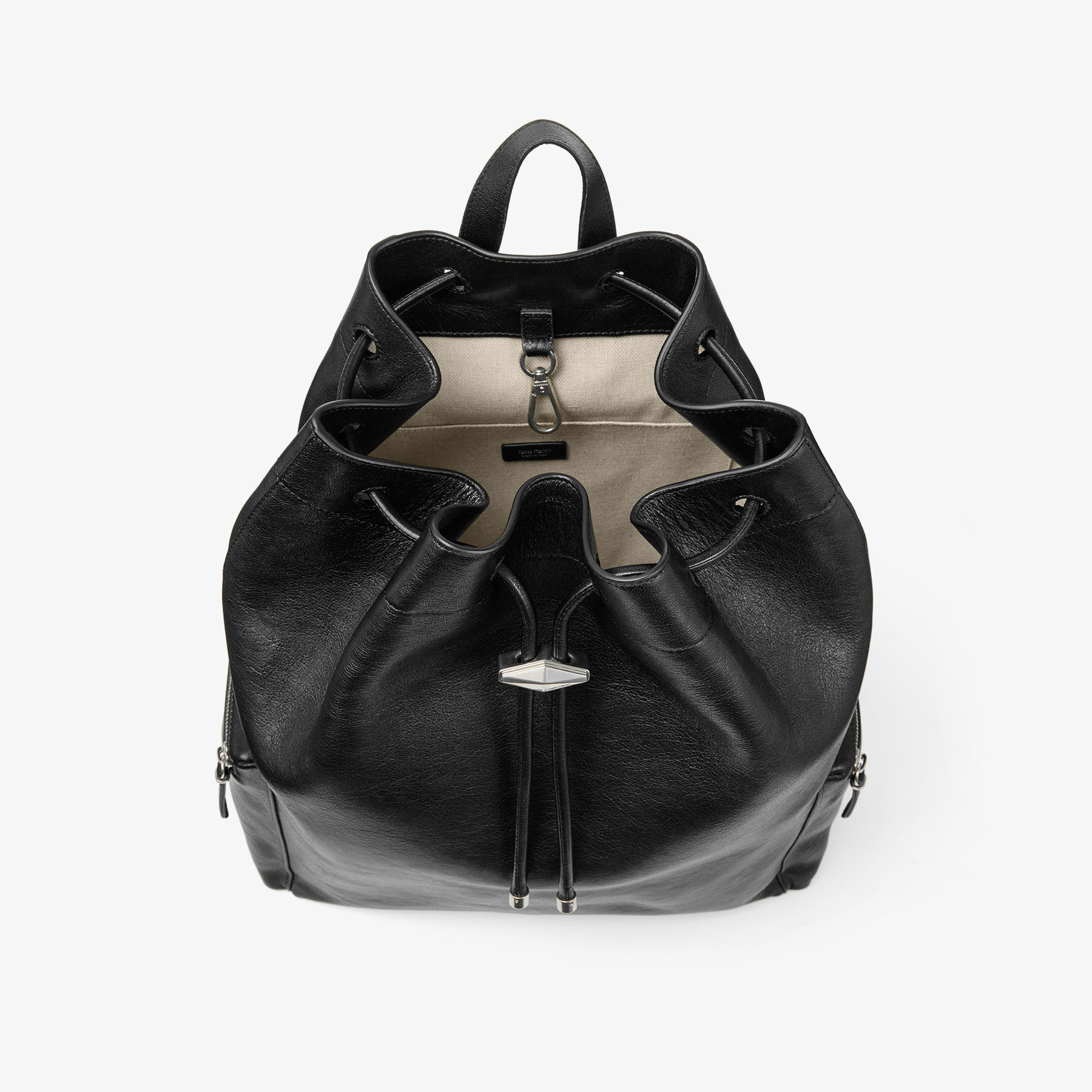 シンチ バックパック M | ブラック バイカーレザー・バックパック