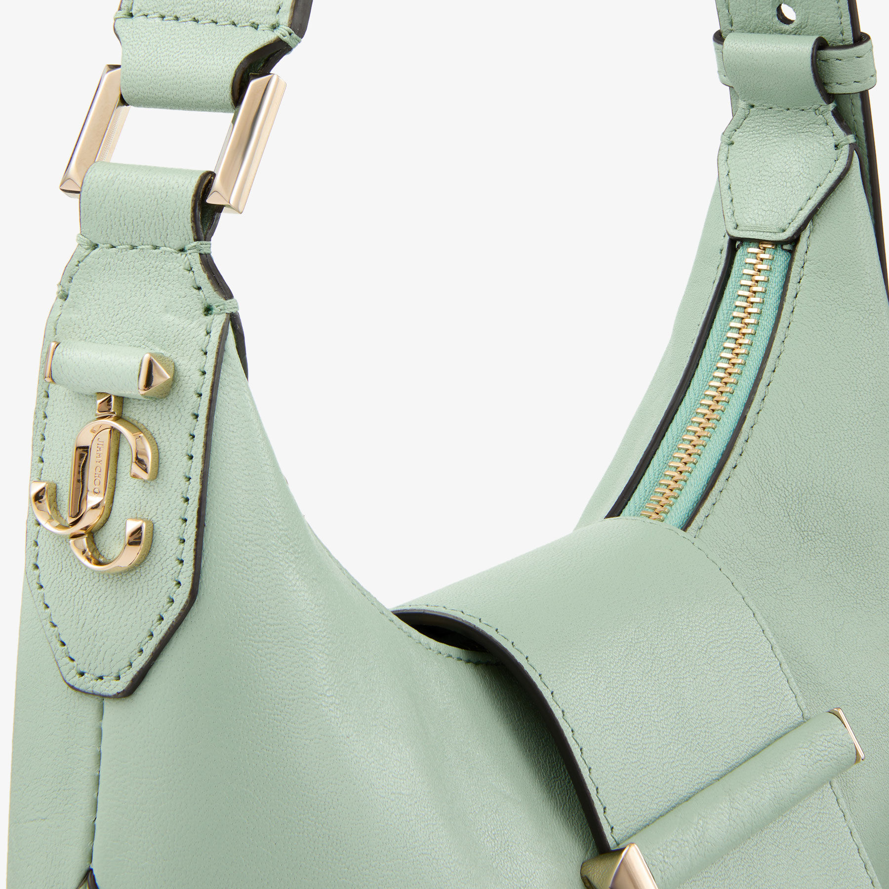 バー ホーボー スモール | ヴェルデ バイカーレザー・ショルダーバッグ