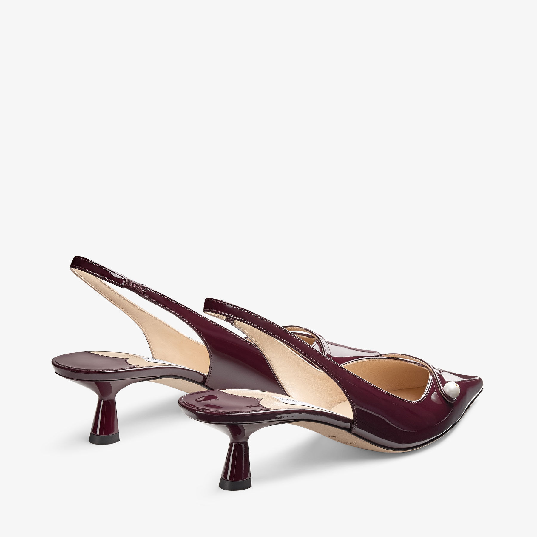 Amita 45 | Garnet Patent Leather Pumps | JIMMY CHOO