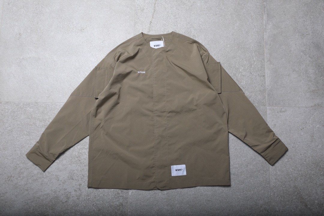 WTAPS SCOUT LS NYCO TUSSAH無領刺繡骨頭夾克, 名牌, 服裝- Carousell
