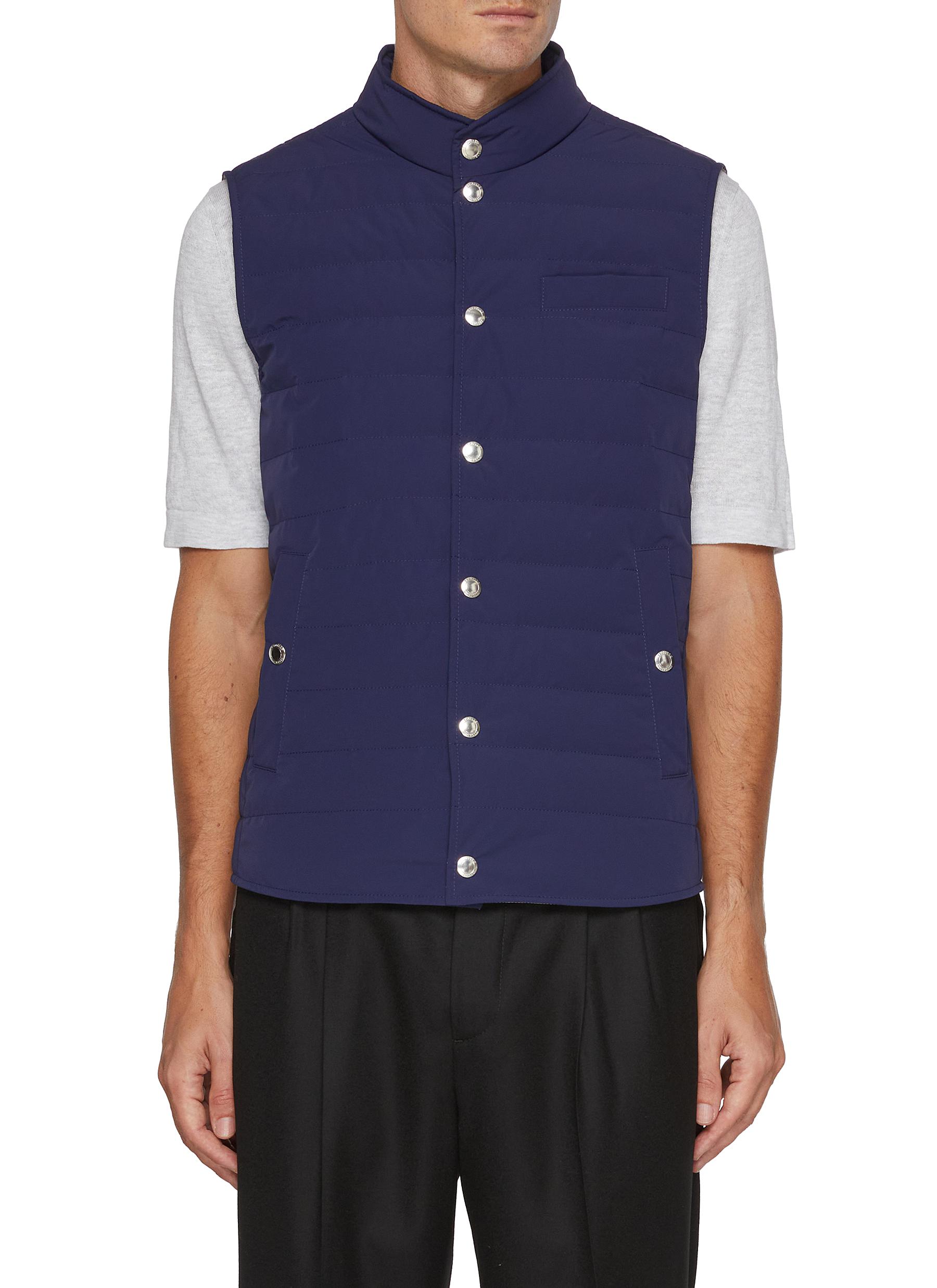 BRUNELLO CUCINELLI | Press Stud Padded Vest | Men | Lane Crawford