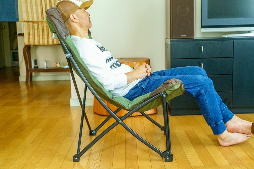 ニトリ 洗える＆はっ水 バタフライチェア ハイバック 折りたたみ