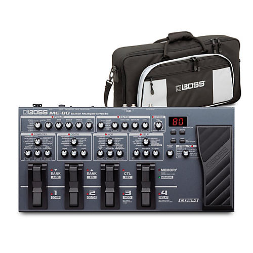 BOSS ME-80 Guitar Multi-Effects Pedal and L2 Bag Bundle