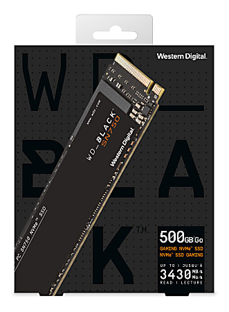 Western Digital WDBLACK SN750 NVMe SSD 500GB Black - Office Depot