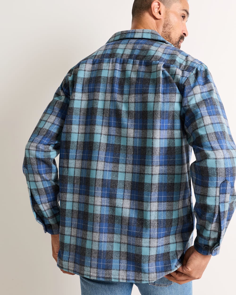 Shop Men's Plaid Wool Board Shirt: Stylish Comfort
