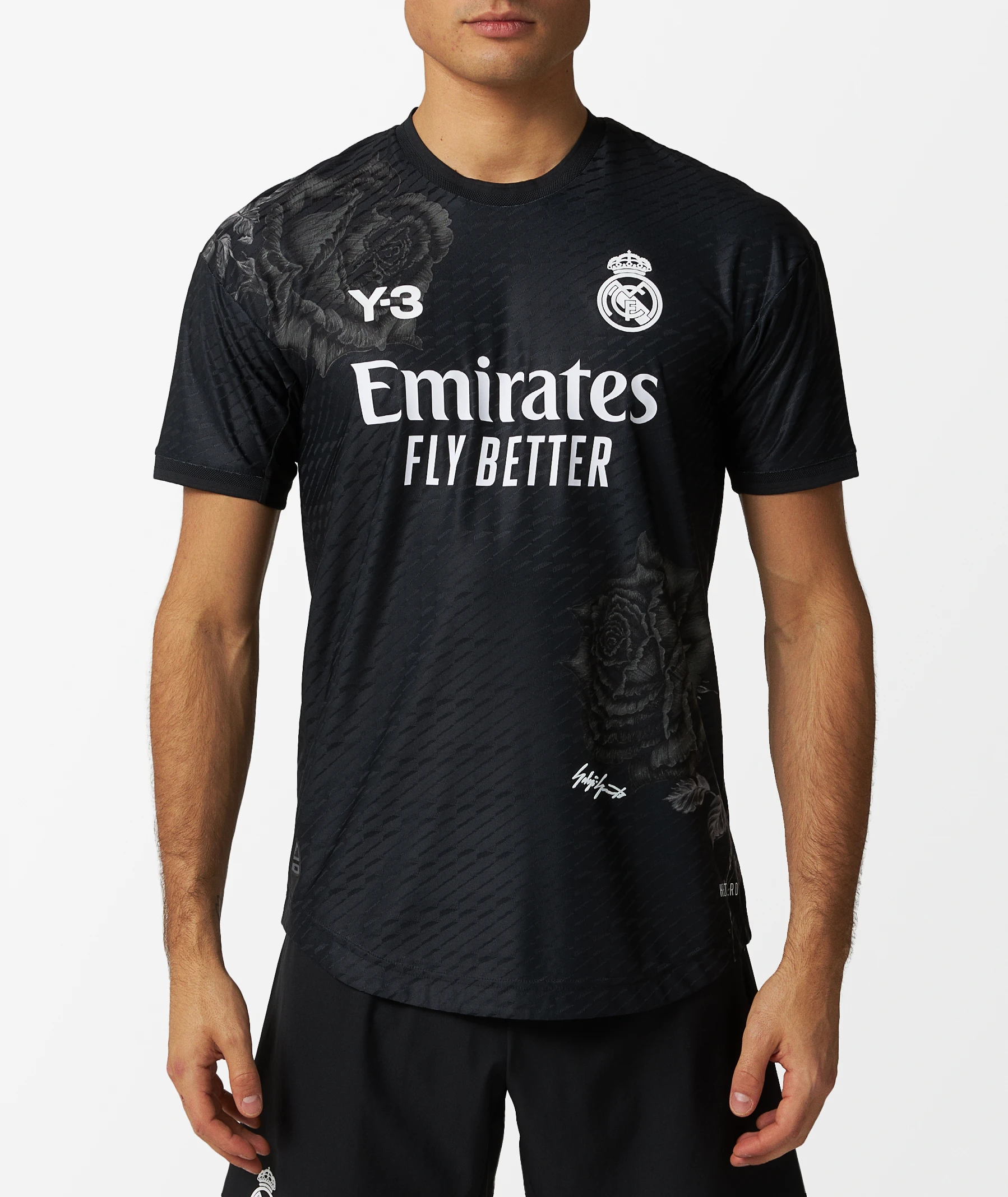 Adidas Y-3 Real Madrid 23/24 Fourth Authentic Jersey in Black