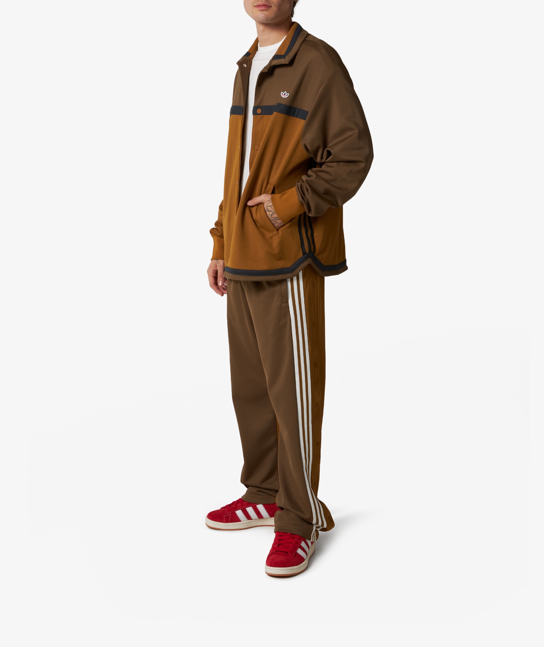 adidas Warmup Track Jacket x CLOT By Edison Chen in Brown | SVD USA