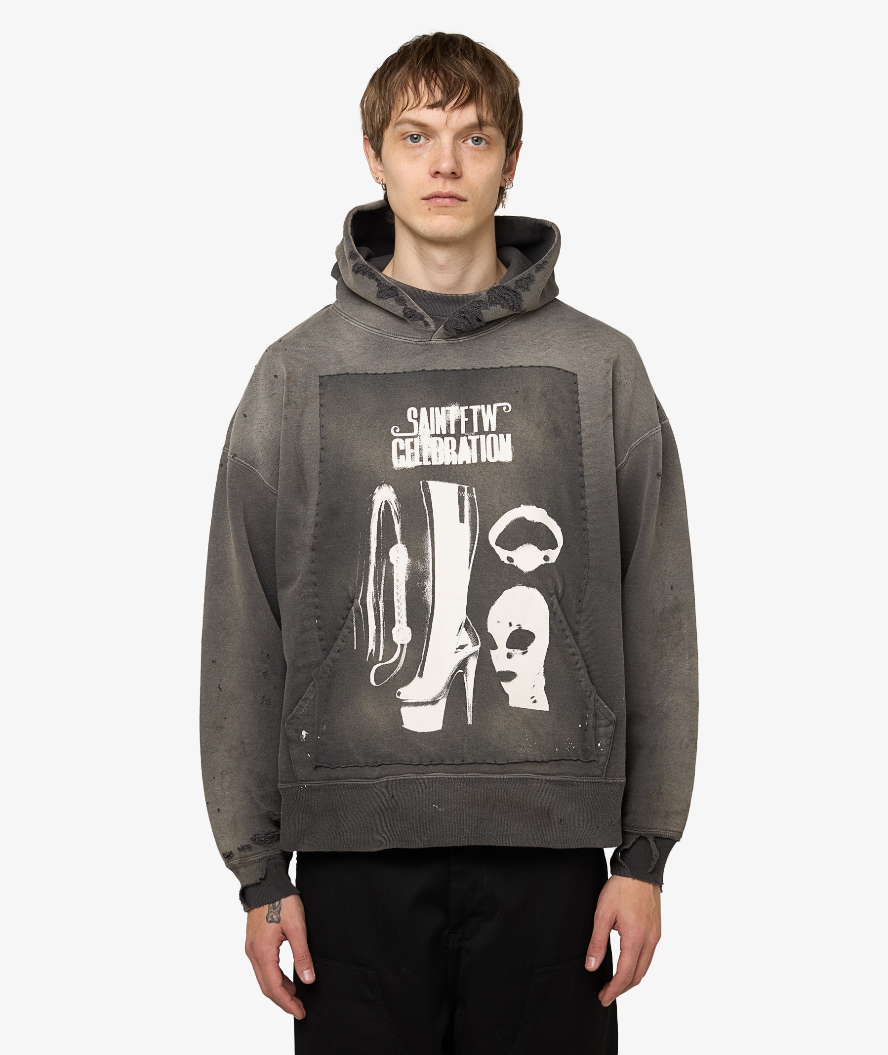 SAINT Mxxxxxx Saint Celebration Hoodie | Charcoal | SVD USA