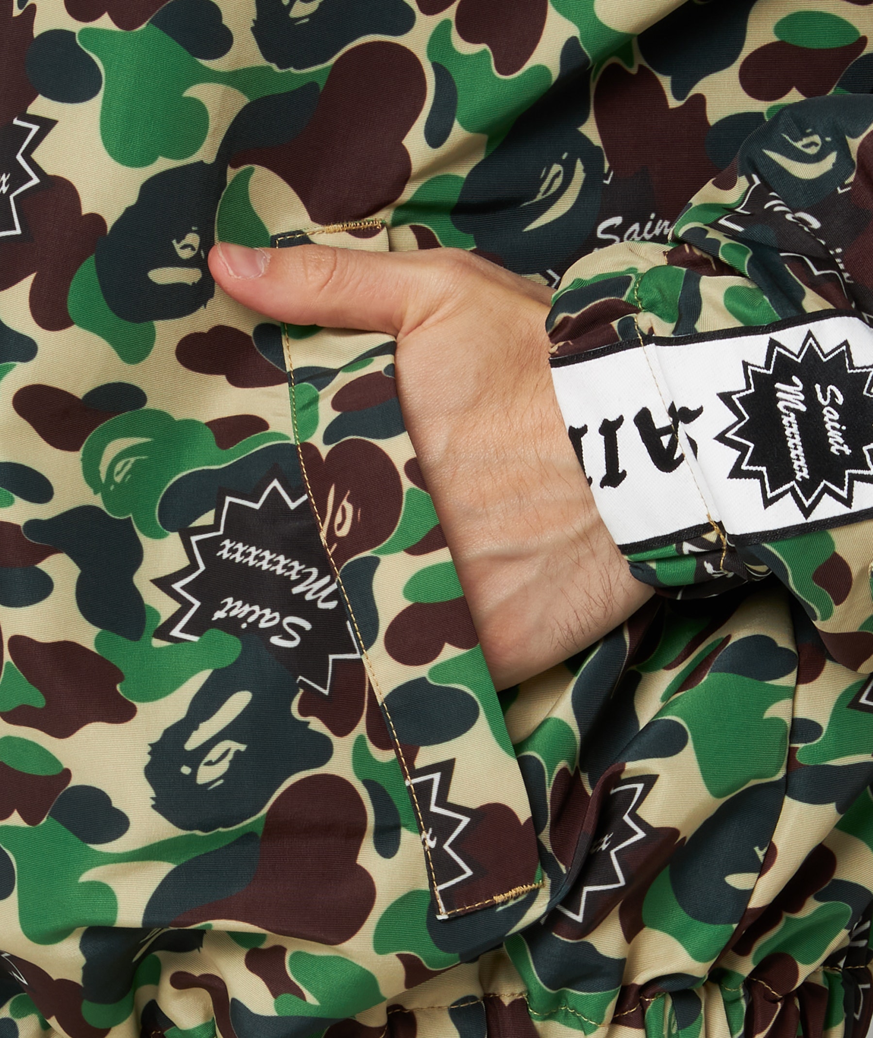 SAINT Mxxxxxx St. Ape Track Jacket x BAPE® in Green | SVD USA