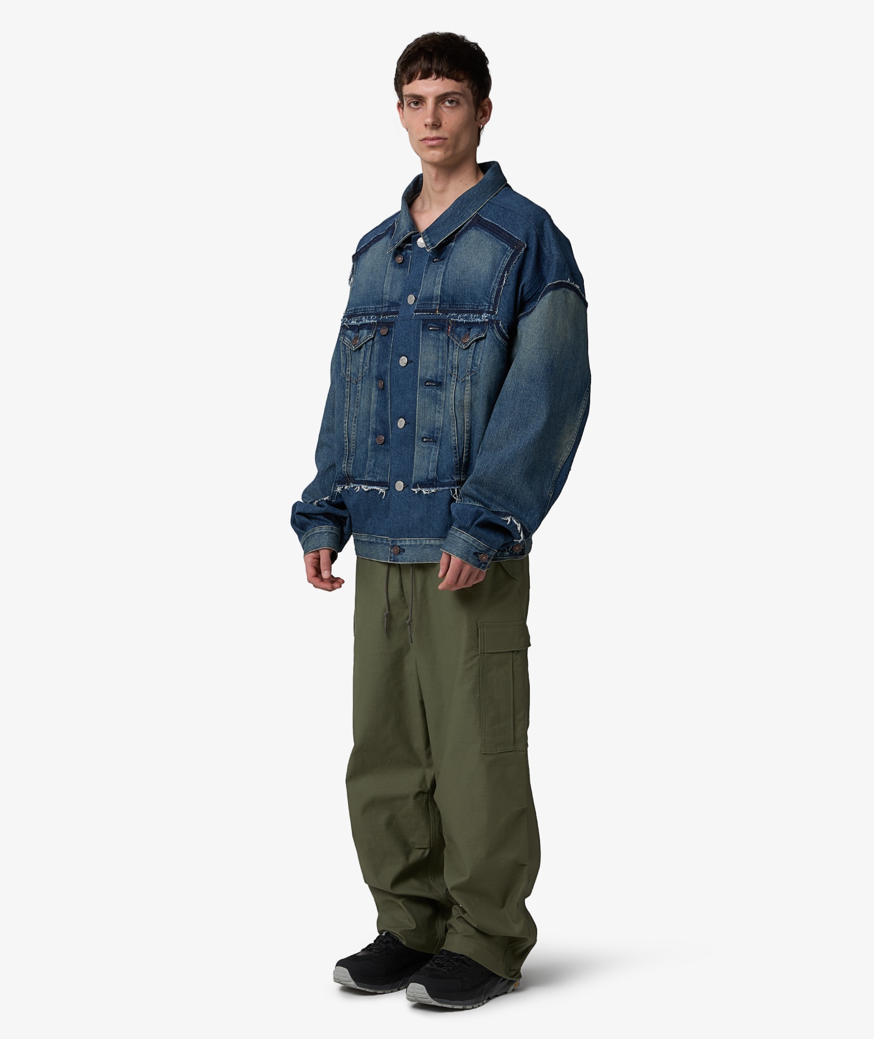 Junya Watanabe MAN Oversized Denim Jacket x Levi's in Marineblau