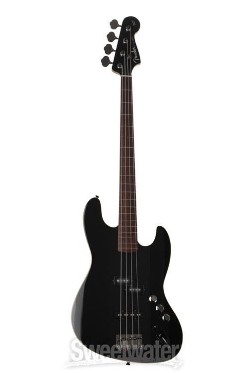 Fender Aerodyne Jazz Bass - Black | Sweetwater