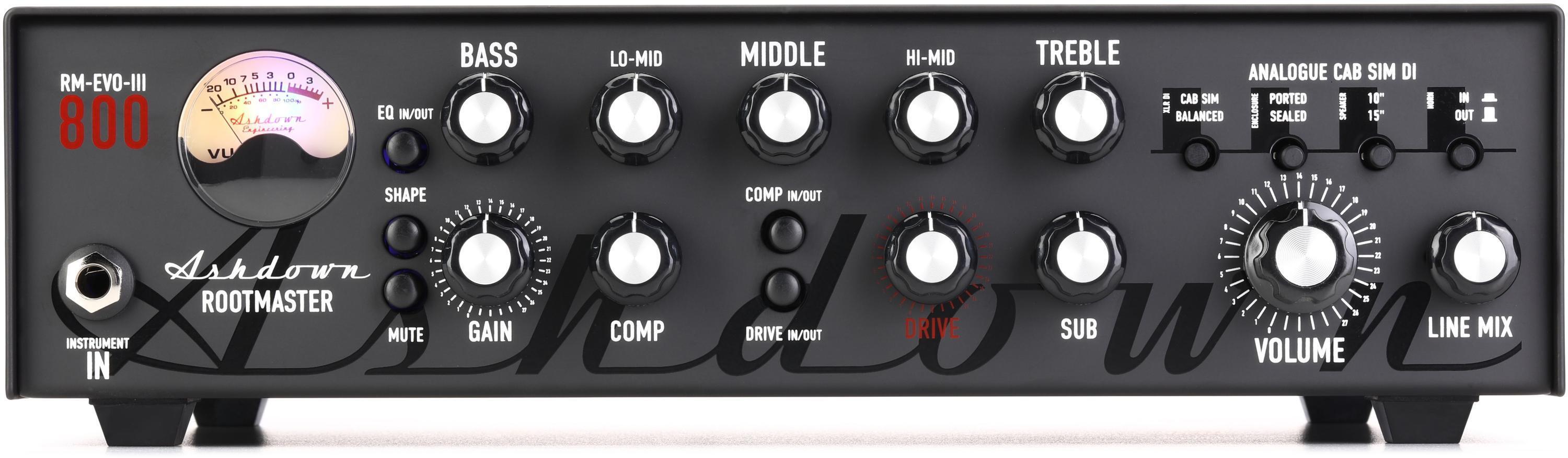 Ashdown ABM 500 RC Evo III 575-Watt Rackmount Bass Head | Sweetwater