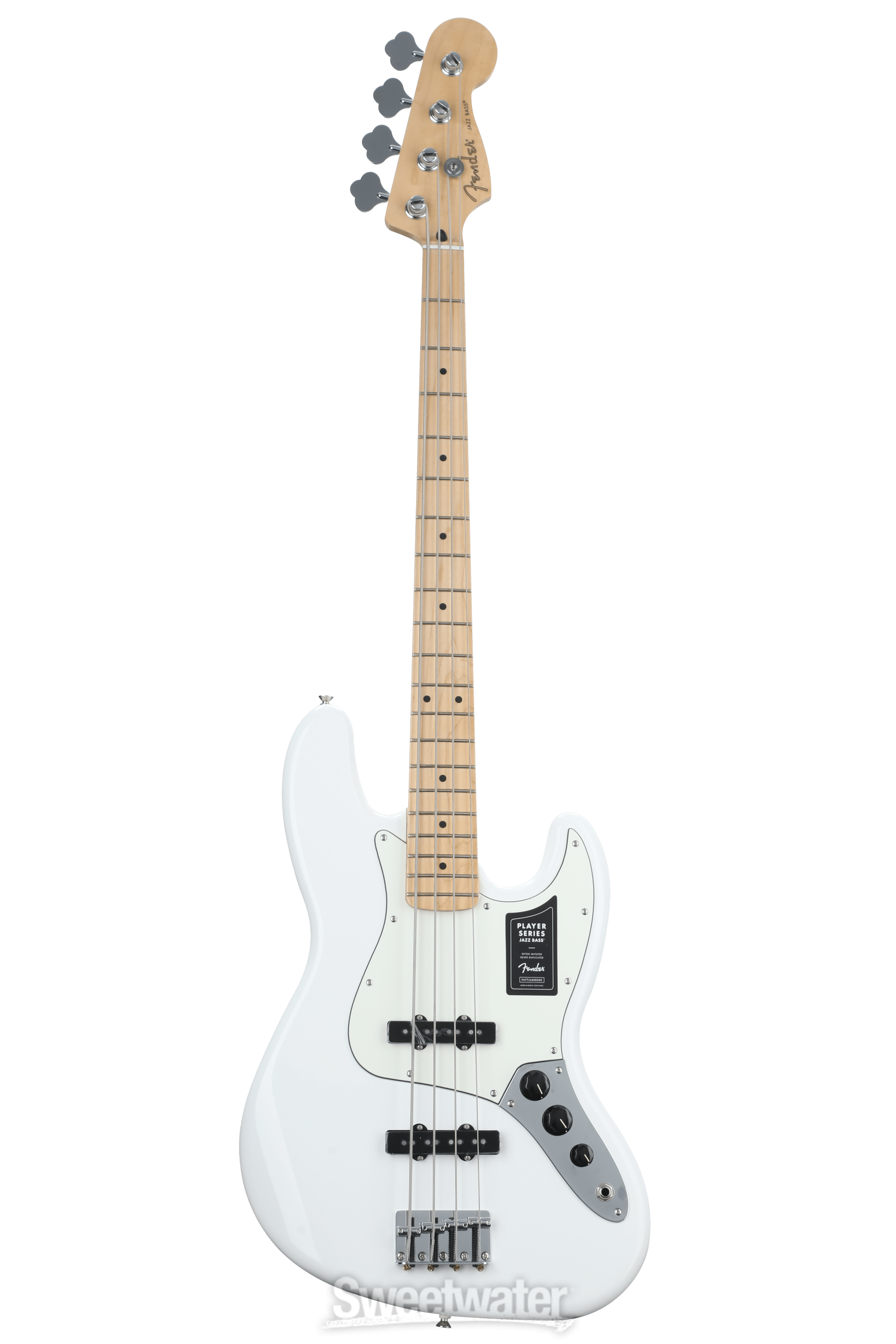 Fender Player Jazz Bass - Polar White with Maple Fingerboard