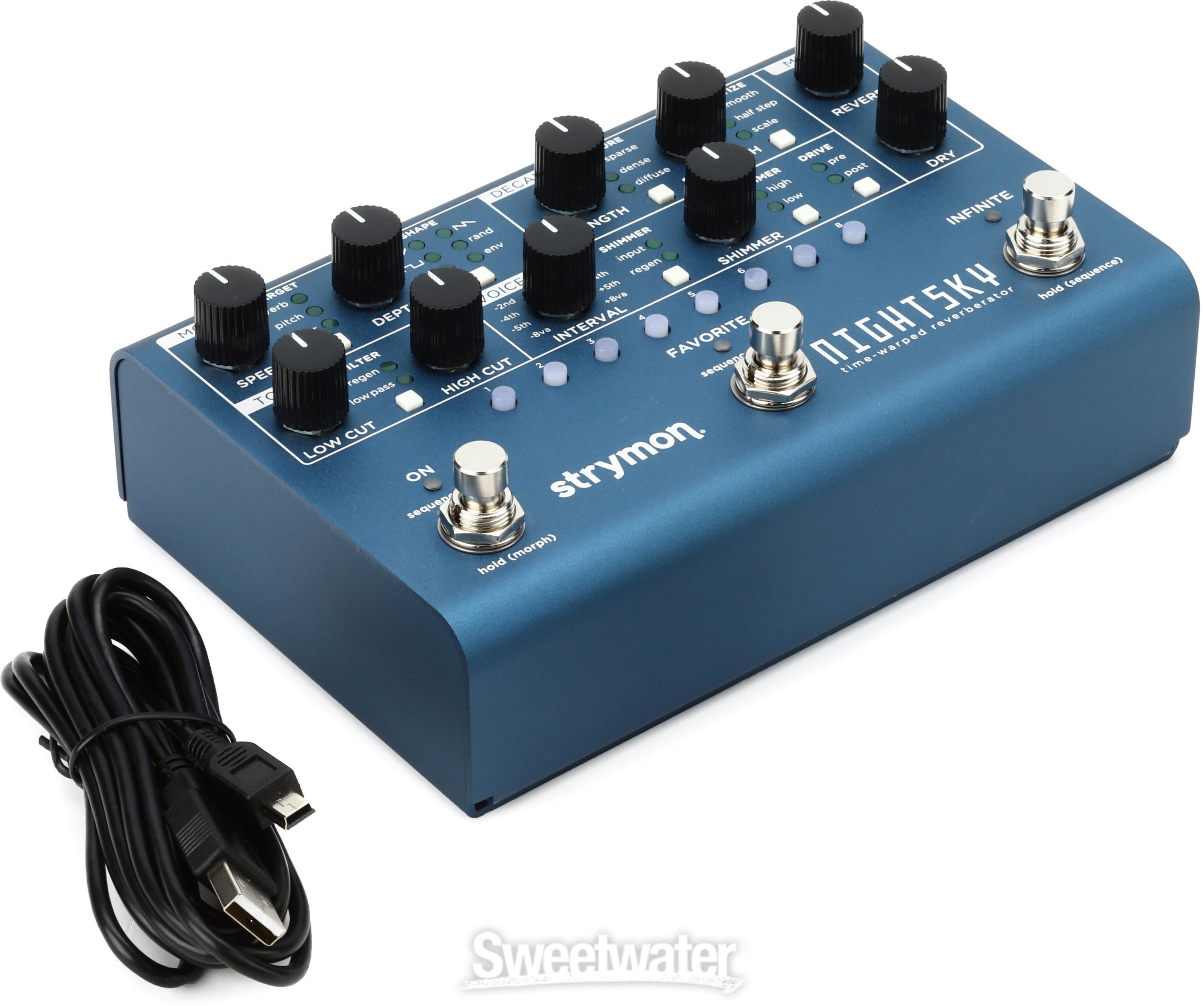 Strymon NightSky Time-warped Reverberator Pedal Reviews | Sweetwater