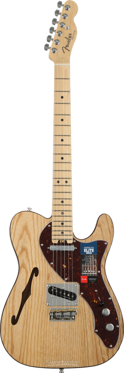 Fender American Elite Telecaster Thinline - Natural w/ Maple