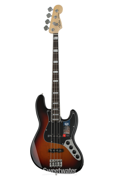 Fender American Elite Jazz Bass - 3-Color Sunburst w/ Ebony