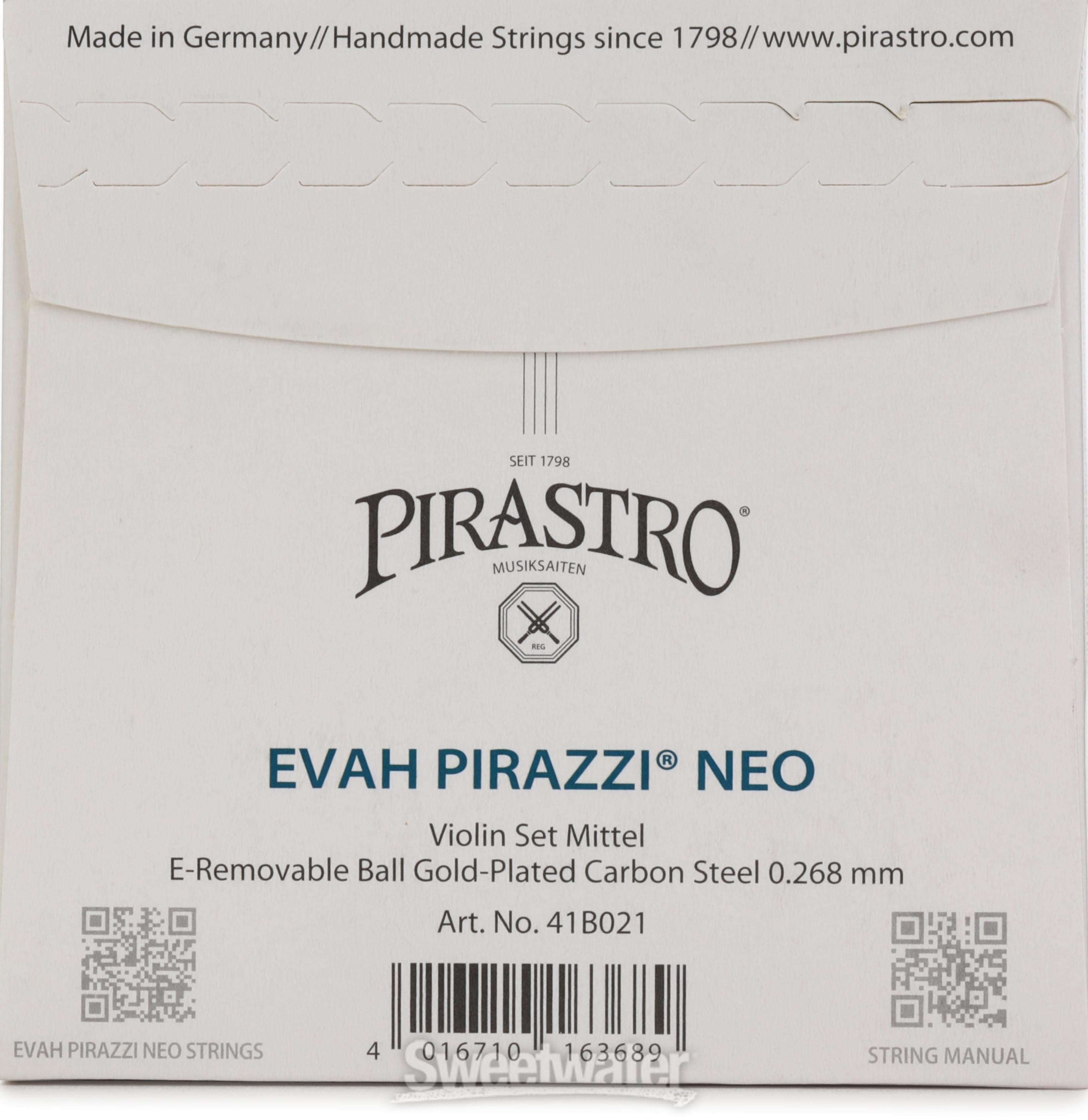 Pirastro Evah Pirazzi Neo Violin Strings - 4/4 Size | Sweetwater